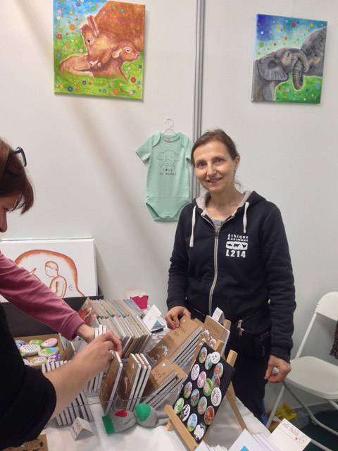 Pascale Salmon au salon Veggie World Paris 2019 (c) Vegan France Interpro